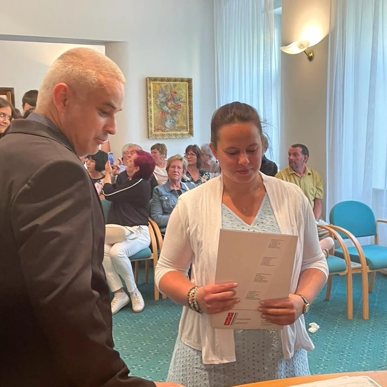 Slavnostní předávání maturitního vysvědčení